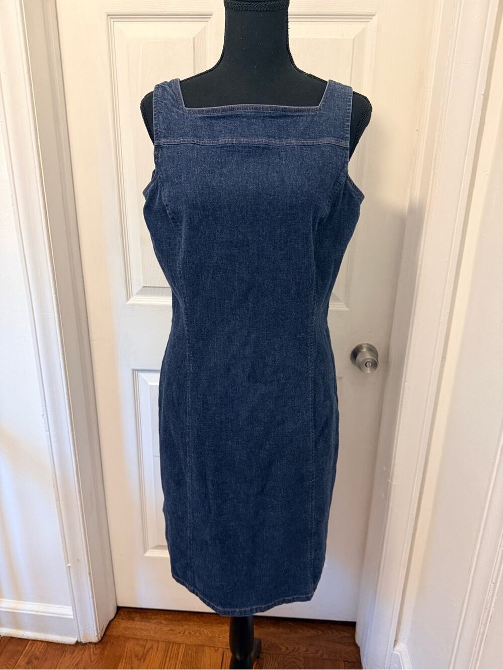 Ann Taylor Vintage Square Neck Denim Dress